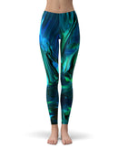 Blurred Abstract Flow V8 - All Over Print Womens Leggings / Yoga or Workout Pants