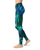 Blurred Abstract Flow V8 - All Over Print Womens Leggings / Yoga or Workout Pants