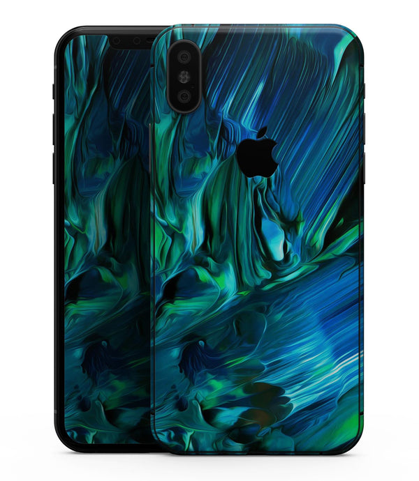 Blurred Abstract Flow V8 - iPhone XS MAX, XS/X, 8/8+, 7/7+, 5/5S/SE Skin-Kit (All iPhones Available)