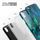 Blurred Abstract Flow V8 - iPhone X Swappable Hybrid Case