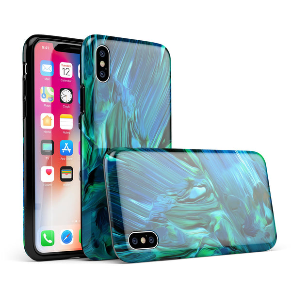 Blurred Abstract Flow V8 - iPhone X Swappable Hybrid Case