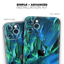 Blurred Abstract Flow V8  - Protective Skin Wrap & Decal – Compatible with iPhone SE to iPhone 17 Pro Max (All Models)