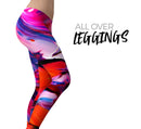 Blurred Abstract Flow V9 - All Over Print Womens Leggings / Yoga or Workout Pants