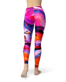 Blurred Abstract Flow V9 - All Over Print Womens Leggings / Yoga or Workout Pants