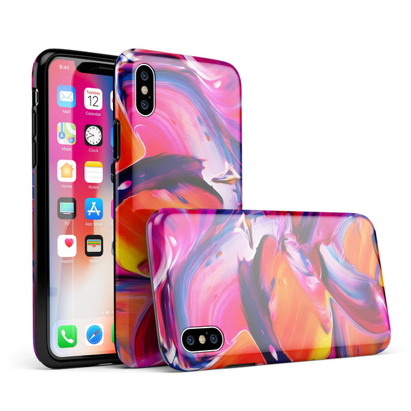 Blurred Abstract Flow V9 - iPhone X Swappable Hybrid Case