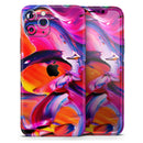 Blurred Abstract Flow V9  - Protective Skin Wrap & Decal – Compatible with iPhone SE to iPhone 17 Pro Max (All Models)