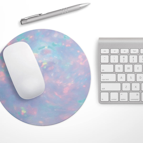 Blurry Opal Gemstone// WaterProof Rubber Foam Backed Anti-Slip Mouse Pad for Home Work Office or Gaming Computer Desk