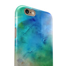 Blushed 493 Absorbed Watercolor Texture iPhone 6/6s or 6/6s Plus 2-Piece Hybrid INK-Fuzed Case