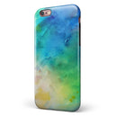 Blushed 493 Absorbed Watercolor Texture iPhone 6/6s or 6/6s Plus 2-Piece Hybrid INK-Fuzed Case