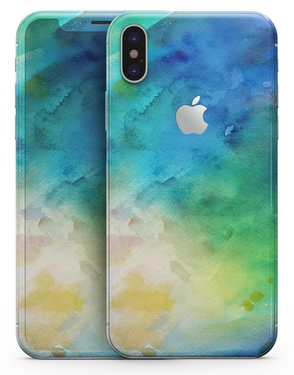 Blushed 493 Absorbed Watercolor Texture - iPhone X Skin-Kit