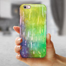 Blushed 754 Absorbed Watercolor Texture iPhone 6/6s or 6/6s Plus 2-Piece Hybrid INK-Fuzed Case