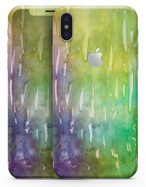 Blushed 754 Absorbed Watercolor Texture - iPhone X Skin-Kit