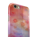 Blushed Blue 4224 Absorbed Watercolor Texture iPhone 6/6s or 6/6s Plus 2-Piece Hybrid INK-Fuzed Case