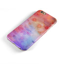 Blushed Blue 4224 Absorbed Watercolor Texture iPhone 6/6s or 6/6s Plus 2-Piece Hybrid INK-Fuzed Case