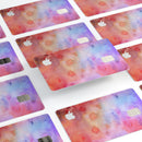 Blushed Blue 4224 Absorbed Watercolor Texture - Premium Protective Decal Skin-Kit for the Apple Credit Card