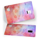 Blushed Blue 4224 Absorbed Watercolor Texture - Premium Protective Decal Skin-Kit for the Apple Credit Card