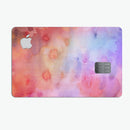 Blushed Blue 4224 Absorbed Watercolor Texture - Premium Protective Decal Skin-Kit for the Apple Credit Card