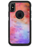 Blushed Blue 4224 Absorbed Watercolor Texture - iPhone X OtterBox Case & Skin Kits