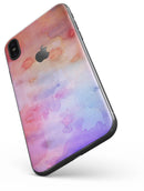 Blushed Blue 4224 Absorbed Watercolor Texture - iPhone X Skin-Kit