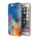 Blushed Blue 42 Absorbed Watercolor Texture iPhone 6/6s or 6/6s Plus 2-Piece Hybrid INK-Fuzed Case
