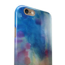 Blushed Blue 42 Absorbed Watercolor Texture iPhone 6/6s or 6/6s Plus 2-Piece Hybrid INK-Fuzed Case