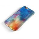 Blushed Blue 42 Absorbed Watercolor Texture iPhone 6/6s or 6/6s Plus 2-Piece Hybrid INK-Fuzed Case