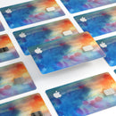 Blushed Blue 42 Absorbed Watercolor Texture - Premium Protective Decal Skin-Kit for the Apple Credit Card