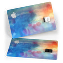 Blushed Blue 42 Absorbed Watercolor Texture - Premium Protective Decal Skin-Kit for the Apple Credit Card