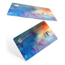 Blushed Blue 42 Absorbed Watercolor Texture - Premium Protective Decal Skin-Kit for the Apple Credit Card