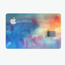 Blushed Blue 42 Absorbed Watercolor Texture - Premium Protective Decal Skin-Kit for the Apple Credit Card
