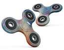 Blushed Blue 42 Absorbed Watercolor Texture Full-Body Fidget Spinner Skin-Kit