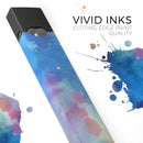 Blushed Blue 42 Absorbed Watercolor Texture - Premium Decal Protective Skin-Wrap Sticker compatible with the Juul Labs vaping device