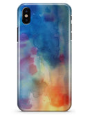 Blushed Blue 42 Absorbed Watercolor Texture - iPhone X Clipit Case