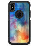 Blushed Blue 42 Absorbed Watercolor Texture - iPhone X OtterBox Case & Skin Kits