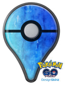 Blushed Blue 44 Absorbed Watercolor Texture Pokémon GO Plus Vinyl Protective Decal Skin Kit