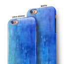 Blushed Blue 44 Absorbed Watercolor Texture iPhone 6/6s or 6/6s Plus 2-Piece Hybrid INK-Fuzed Case