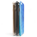 Blushed Blue 44 Absorbed Watercolor Texture iPhone 6/6s or 6/6s Plus 2-Piece Hybrid INK-Fuzed Case