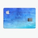 Blushed Blue 44 Absorbed Watercolor Texture - Premium Protective Decal Skin-Kit for the Apple Credit Card