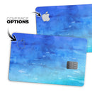 Blushed Blue 44 Absorbed Watercolor Texture - Premium Protective Decal Skin-Kit for the Apple Credit Card