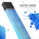 Blushed Blue 44 Absorbed Watercolor Texture - Premium Decal Protective Skin-Wrap Sticker compatible with the Juul Labs vaping device