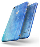Blushed Blue 44 Absorbed Watercolor Texture - Skin-kit for the iPhone 8 or 8 Plus