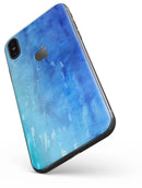 Blushed Blue 44 Absorbed Watercolor Texture - iPhone X Skin-Kit