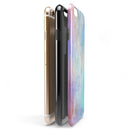 Blushed Blue to MInt 42 Absorbed Watercolor Texture iPhone 6/6s or 6/6s Plus 2-Piece Hybrid INK-Fuzed Case