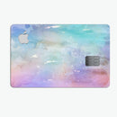 Blushed Blue to MInt 42 Absorbed Watercolor Texture - Premium Protective Decal Skin-Kit for the Apple Credit Card