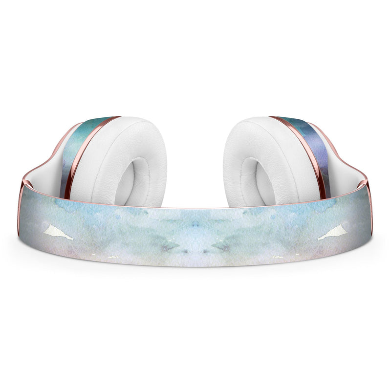 Blushed Blue to MInt 42 Absorbed Watercolor Texture Full-Body Skin Kit for the Beats by Dre Solo 3 Wireless Headphones