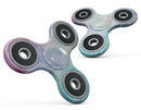 Blushed Blue to MInt 42 Absorbed Watercolor Texture Full-Body Fidget Spinner Skin-Kit
