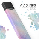Blushed Blue to MInt 42 Absorbed Watercolor Texture - Premium Decal Protective Skin-Wrap Sticker compatible with the Juul Labs vaping device