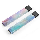 Blushed Blue to MInt 42 Absorbed Watercolor Texture - Premium Decal Protective Skin-Wrap Sticker compatible with the Juul Labs vaping device