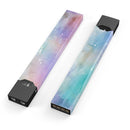 Blushed Blue to MInt 42 Absorbed Watercolor Texture - Premium Decal Protective Skin-Wrap Sticker compatible with the Juul Labs vaping device