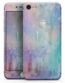 Blushed Blue to MInt 42 Absorbed Watercolor Texture - Skin-kit for the iPhone 8 or 8 Plus